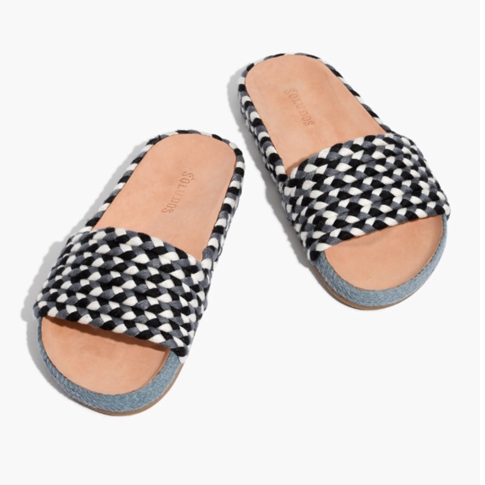 Brand New Soludos Slides, Size 8